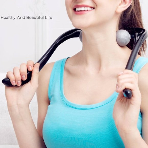 Neck and Shoulder Therapeutic Dual Point Self Massage Tool - Picture 12 of 15